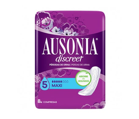 Ausonia Discreet Compresa Maxi 8 Unidades