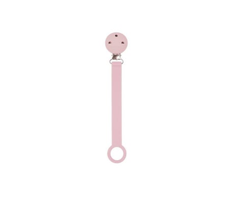 Nattou Corrente Chupeta Fita Silicone Rosa 1 Unidade