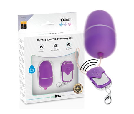 Online Huevo Vibrador Control Remoto S Lila 1ud
