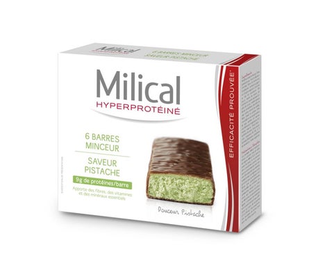 Milical Nutrition Barras Adelgazantes Chocolate Pistacho 6uds