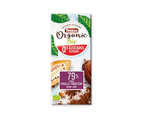 Torras Chocolate Negro 79% Cacao sin Azúcar 100g