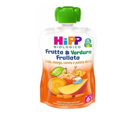 Hipp Frutas y Verduras Smoothie Manzana Mango Zanahoria Boniato 90g