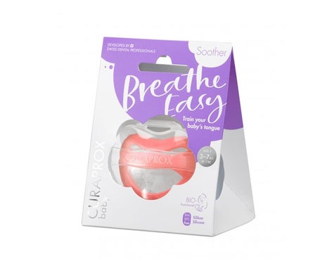 Curaprox Baby Breath Easy Chupeta Silicone T0 Coral 1 Unidade