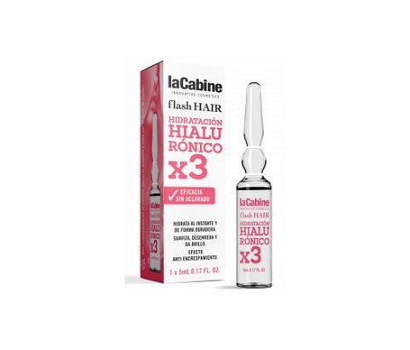 LaCabine Flash Hair Ampollas Capilares Hidratación Hialurónico 5ml