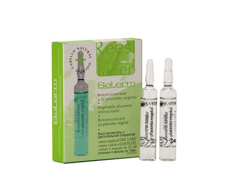 Salerm Ampollas Reestructurante Placenta Vegetal Natural 4x13ml