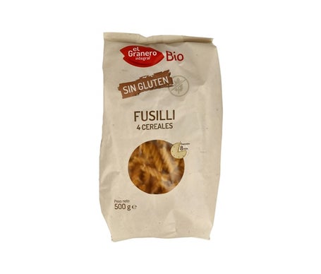 Granero Fusilli 4 Cereales Sin Gluten Bio 500g