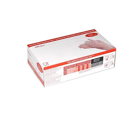 Wally Plastic Guantes de Vinilo Sin Polvo Talla M