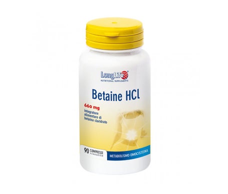LongLife Betaína Hcl 90comp