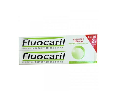 Fluocaril Bi-Fluoré 250mg Pasta Dentífrica Menta 2x125ml
