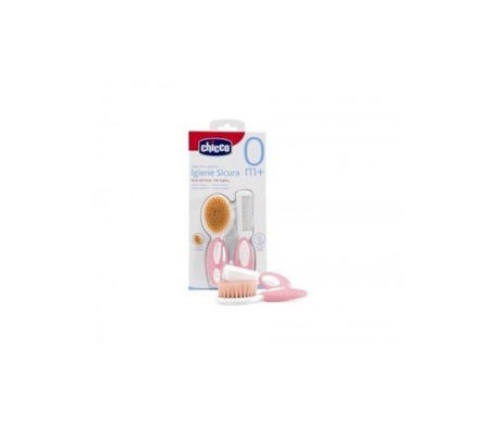 Chicco™ pink brush and comb 1 pack