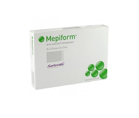 Mepiform scar reducer silicone sheet 5x7,5cm 5uds