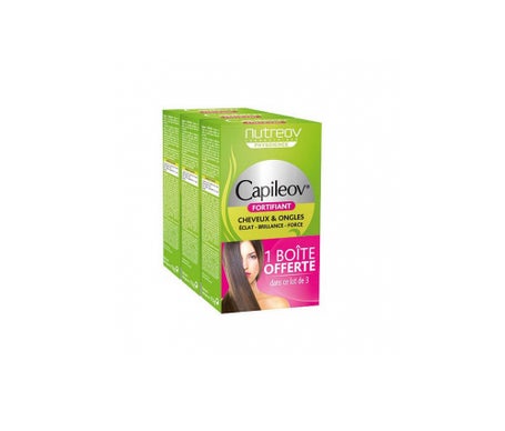 Nutreov Capileov Fortificante Capileov 30 cápsulas set de 3