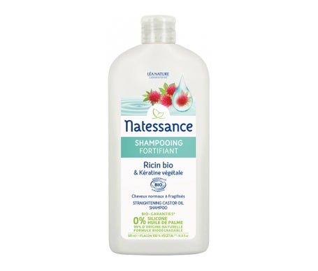 Natessance Champú Fortificante Ricino Queratina 500ml