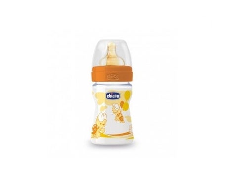 Chicco biberón plástico tetina caucho 150ml 1ud