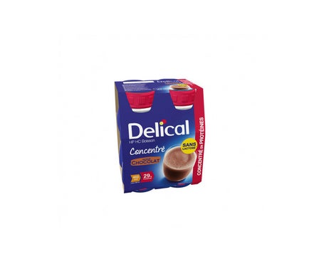 Delical Boisson HP HC Concentré Chocolate 4x200ml