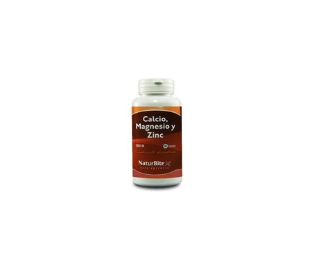 NaturBite Calcio Magnesio y Zinc 1450mg 60caps