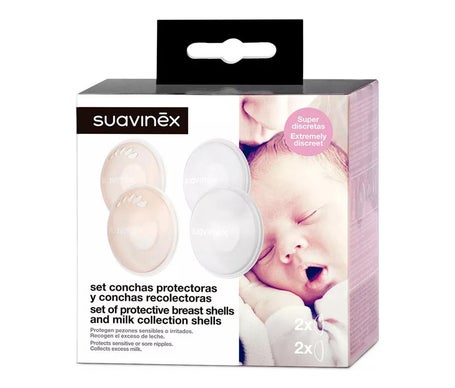 Suavinex Pack Conchas Protectoras + Conchas Recolectoras 1ud