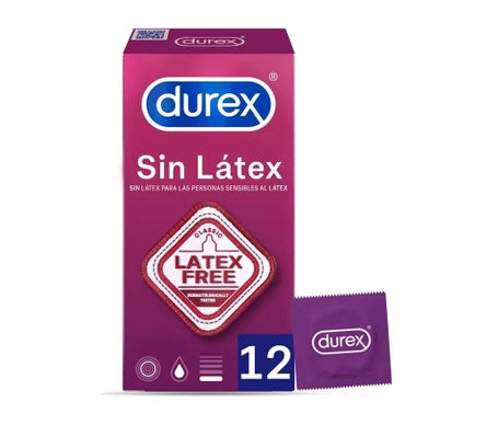 Durex Sin Látex Preservativos 12uds