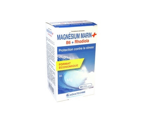 Biotechnie Aquatech Magnesio Marino B6 + Rhodiola 90 Cápsulas