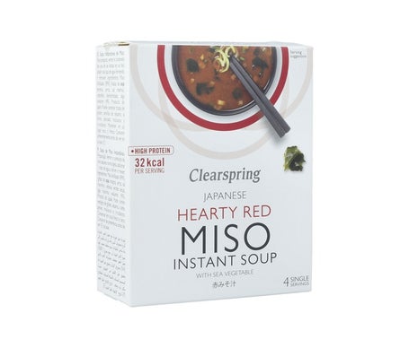 Clearspring Sopa Miso Algas Picante Sobres 40g