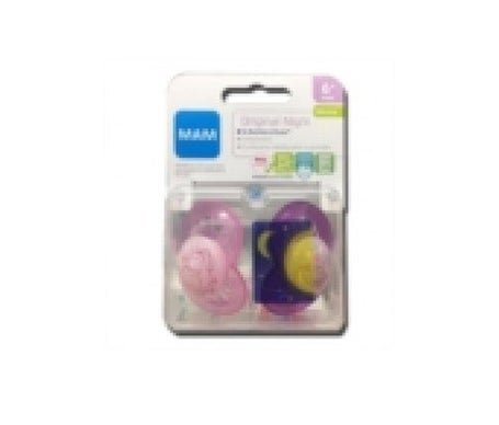 MAM Soother Night Silicone 6-16 Months 2-pack - Chupetes y accesorios