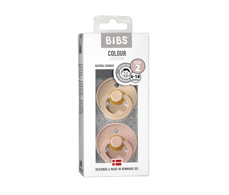 Bibs Pack Chupetes Vainilla 6-18m T2 2uds