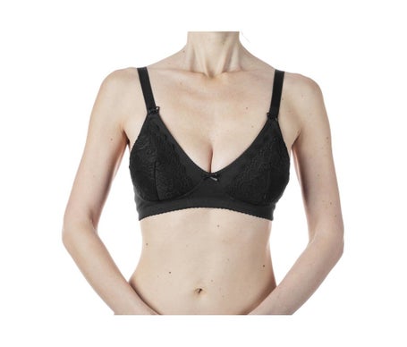 Chicco Sujetador Lactancia Algodón Negro Talla 4D 1ud