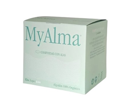 My Alma Compresa Algodon Orgánico Super 12uds