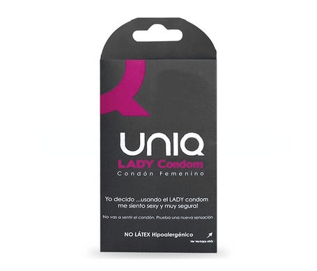 Preservativos UNIQUE Femenino Con Liguero Sin Latex (3 un)