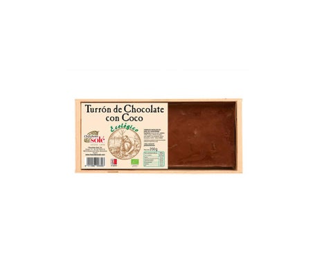 Chocolates Solé Turrón de Chocolate con Coco Bio 200g