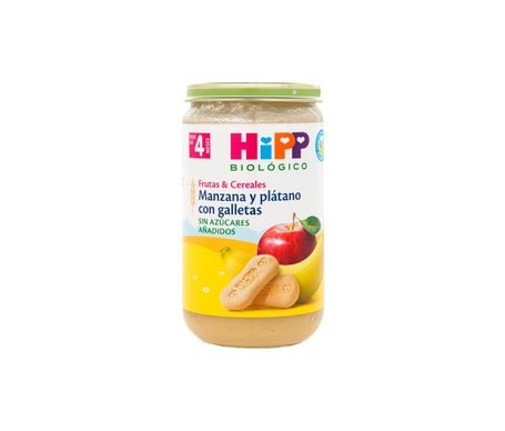 Hipp Tarrito De Manzana Y Plátano Con Galletas +4M Bio 190g