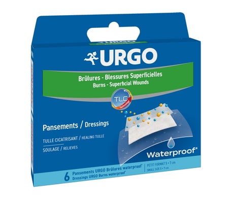Urgo Parches Impermeables para Quemaduras Superficiales 5x7cm 6uds