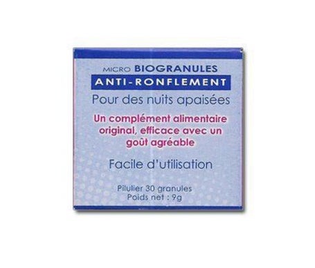 Micro-Biogránulos Anti-Ronquido Caja de 30 Gránulos
