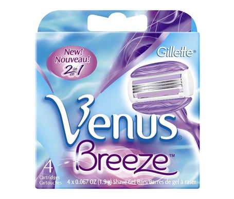 Gillette Venus Breeze Cartridges (4x) - Cuchillas y cabezales de afeitado