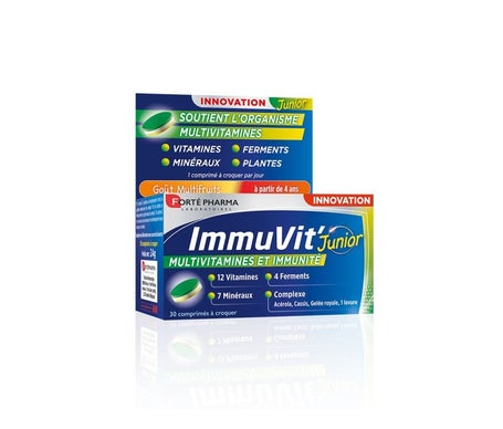 'Forté Pharma ImmuVit'' Junior Multivitaminas Masticables 30comp'