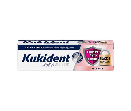 Kukident Pro Plus Barrera Anti-Comida sin Sabor 40gr