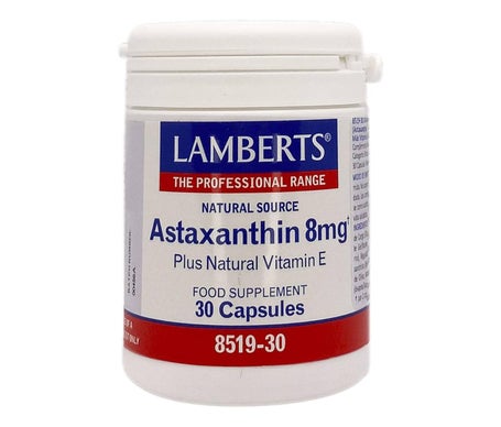 Lamberts Astaxantina 8mg con Vitamina E 30caps