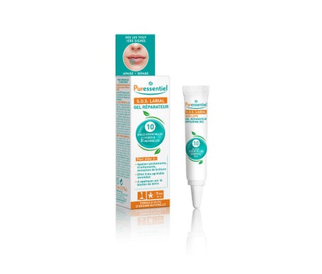 Puressentiel S.O.S Labial Gel Reparador con 10 Aceites Esenciales 5ml