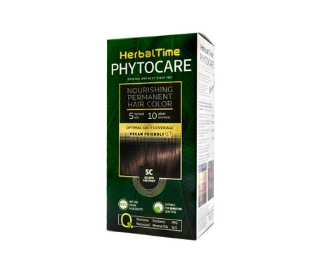 Herbal Time Kit Tinte Permanente Phytocare 5C Castaño Dorado