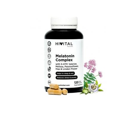 Hivital Foods Melatonina Complex 120 Cápsulas veganas