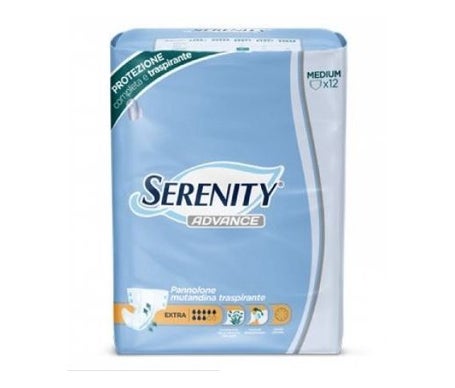 Serenity Pañal Braga Dry Extra Talla M 12uds
