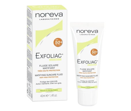 Fluido Solar Matificante Noreva Exfoliac Spf50+ 40ml