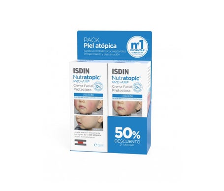 ISDIN Nutratopic Pro-AMP Crema Facial Protectora 2x50ml