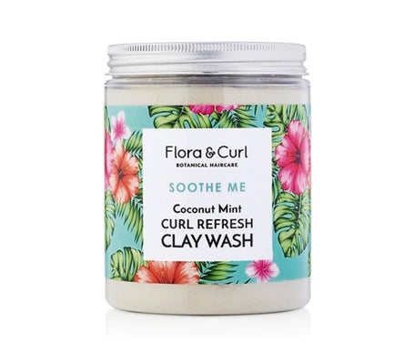 Flora & Curl Coconut Mint Curl Refresh Clay Wash 260g