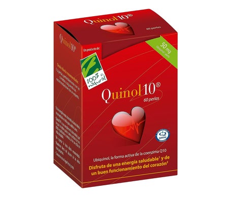100% Natural Quinol 10 30 cápsulas de 100mg de Ubiquinol