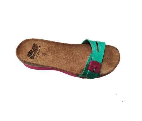 Scholl Tinile Mule Verde Fucsia Talla 38 1 Par
