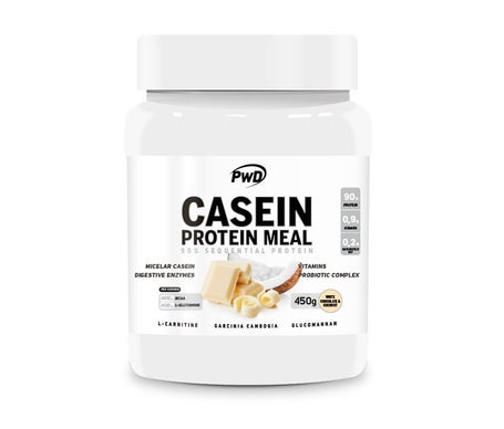 PWD Casein Protein Meal Chocolate Blanco y Coco 450g