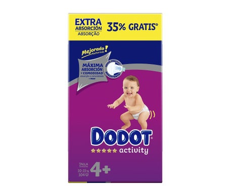 Dodot Sensitive Extra Absorción talla 4+ (10-15 kg) 48 uds. desde 18,59 €
