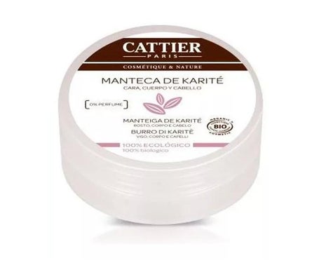 Cattier Manteca de Karité BioCara Pelo y Cuerpo 100g