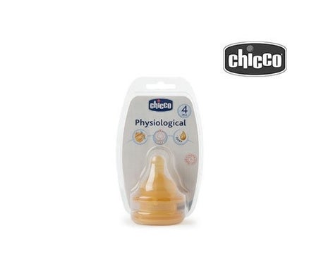 Chicco® tetina fisiológica látex papilla 2uds